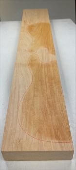 Body Europ. Red Alder, Prime grade AA, 2-pcs. grainmatched